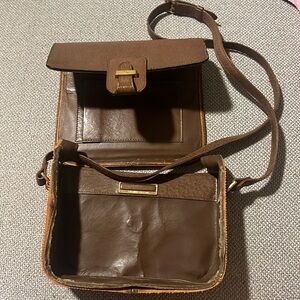 Valentino Garavani Vintage PROJECT Brown Leather Crossbody Bag